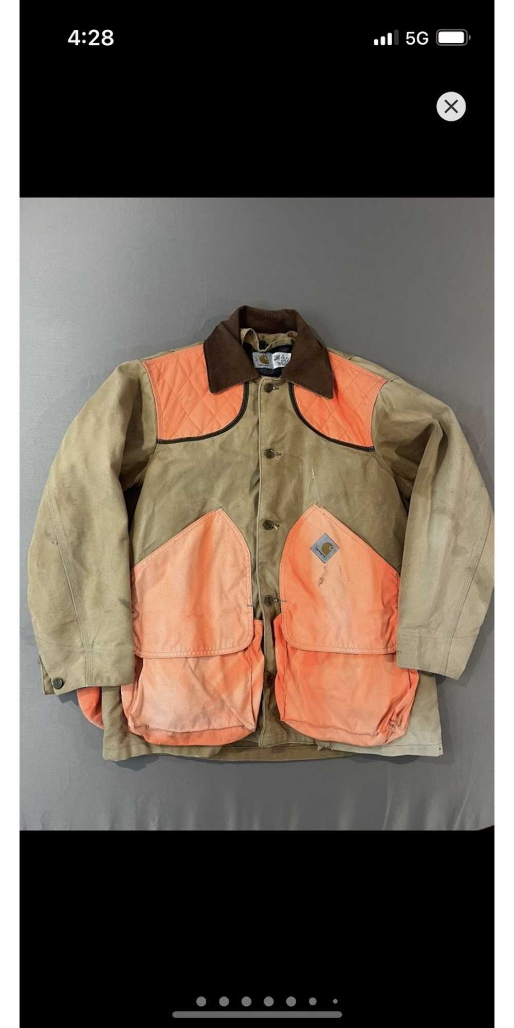 Carhartt × Vintage Carhartt Hi-Vis Orange Chore C… - image 1