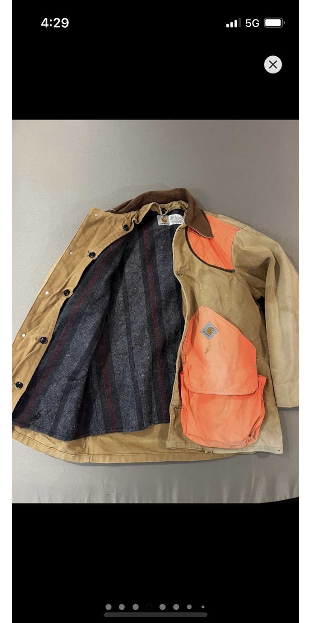 Carhartt × Vintage Carhartt Hi-Vis Orange Chore C… - image 3