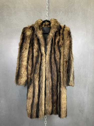 Vintage Vintage 30s 40s Raccoon Fur Coat - image 1