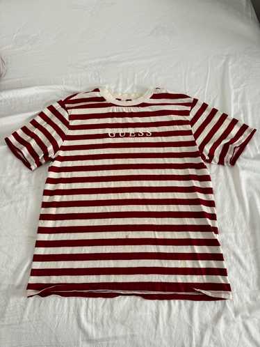 Guess Red Stripe Tee x Guess x Streetwear x Vinta… - image 1