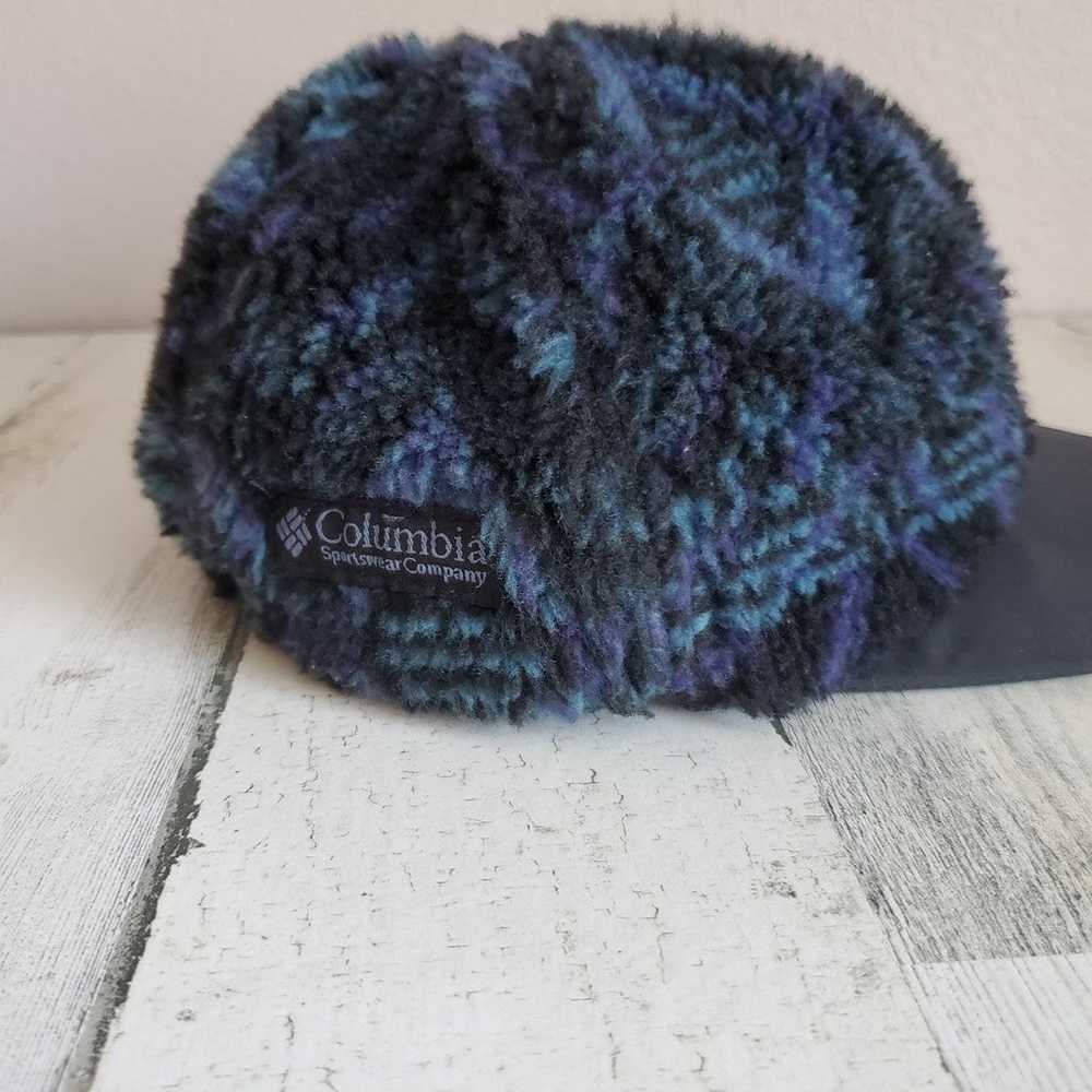 Vintage Columbia fleece hat Made in USA - image 2