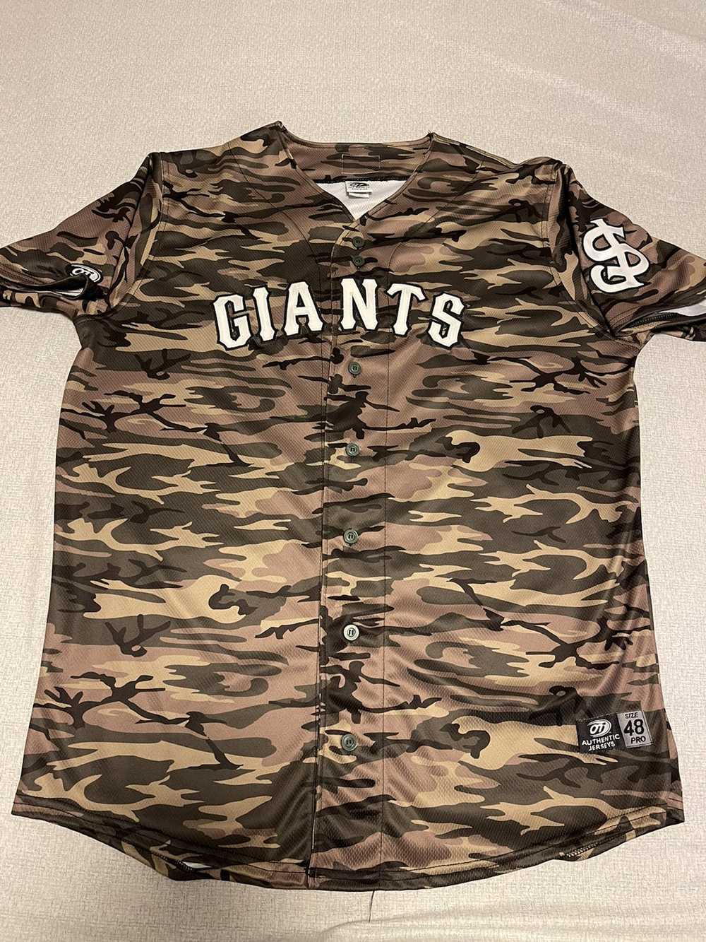 Other SJ Giants Size 48 San Jose Camo Jersey #6 A… - image 1