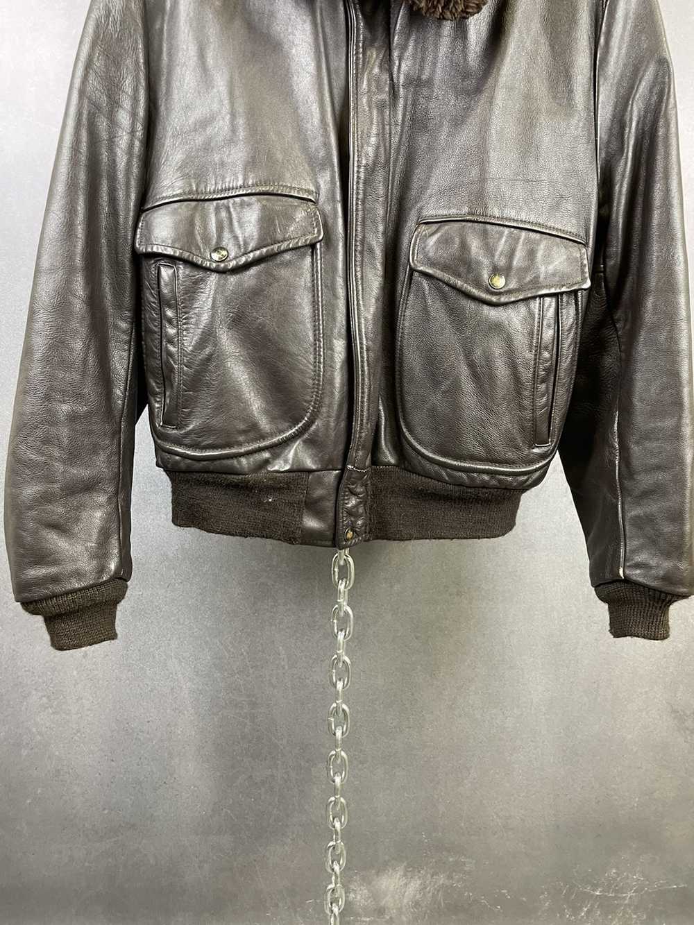 Vintage Vintage 60s Leather Flight Jacket - image 4