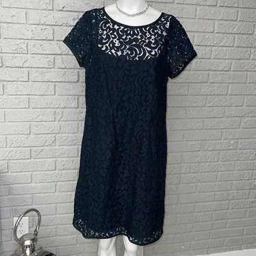 Loft Loft Black Lace Dress Size 12