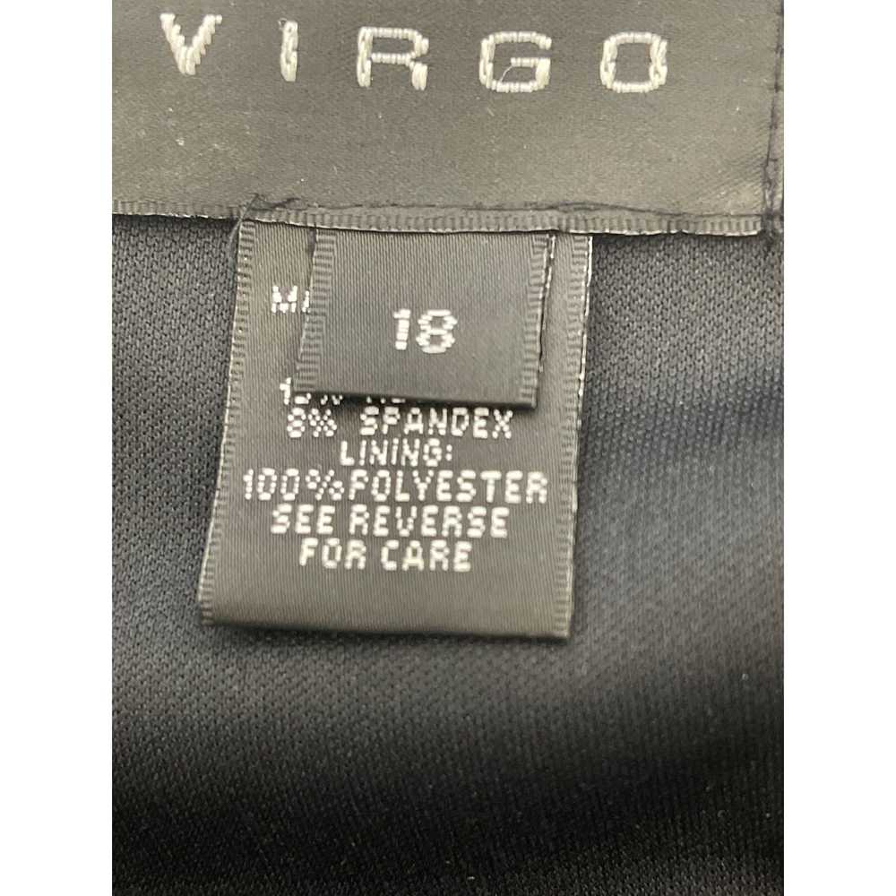 Other Virgo Black Sparkle Faux Wrap Dress Size 18 - image 9