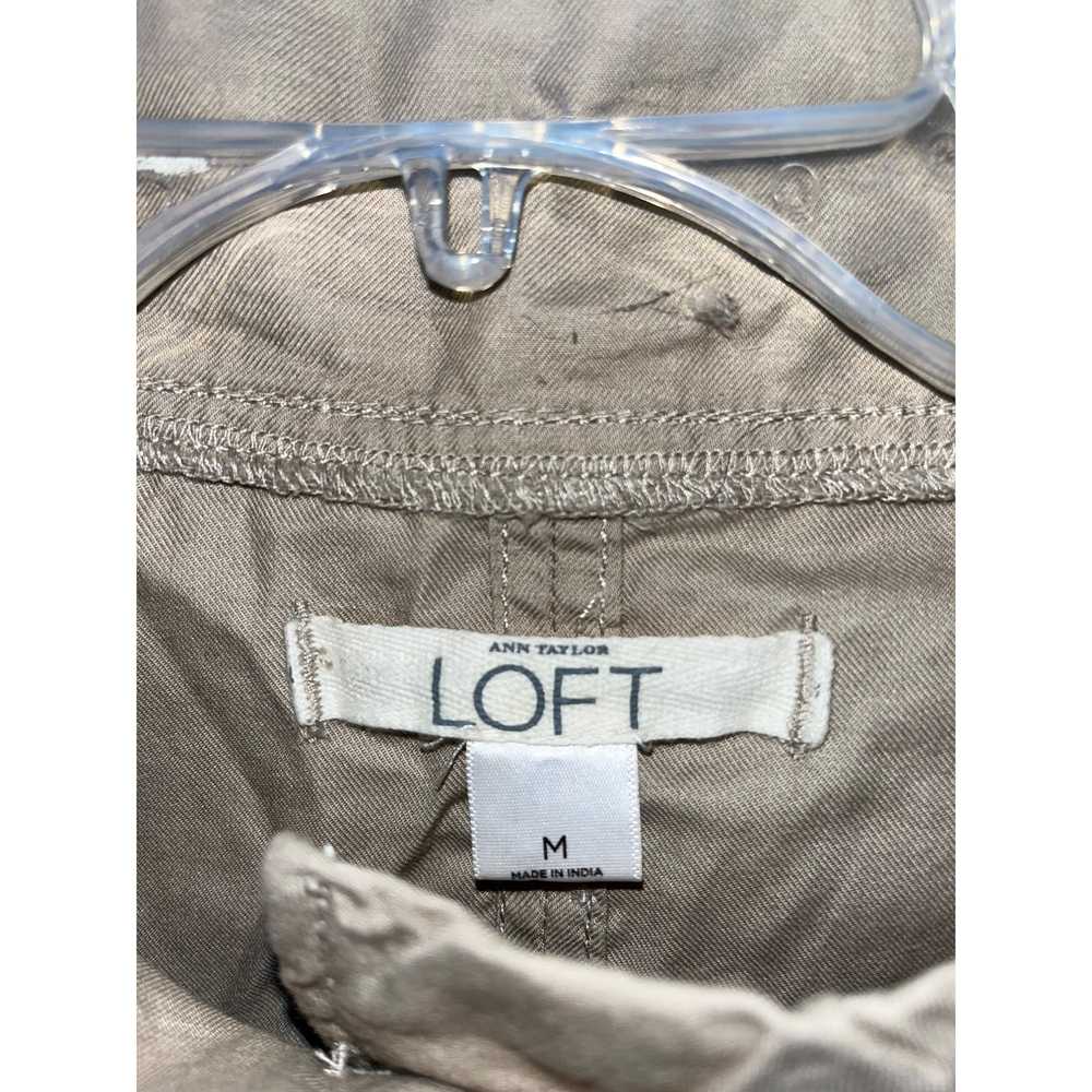 Loft Ann Taylor LOFT Khaki Women's Jacket Size Me… - image 4