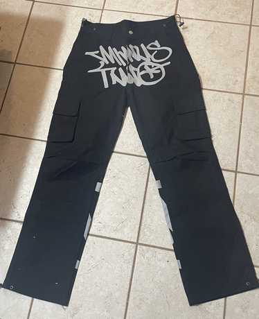 Streetwear Minus Two Black Graff Cargo Pants