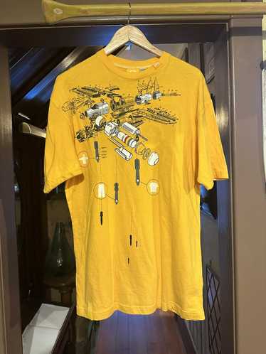 LRG LRG Plane Bomb/ Missile Yellow Graphic Tee - image 1