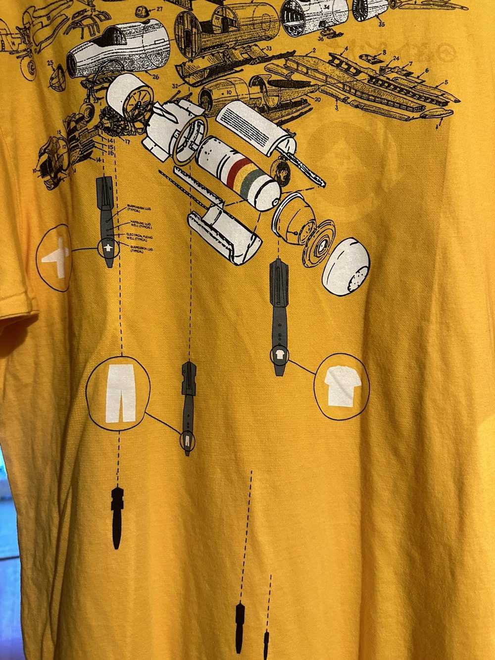 LRG LRG Plane Bomb/ Missile Yellow Graphic Tee - image 4