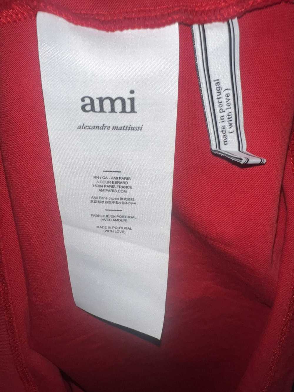 AMI Ami De Coeur Red T shirt - image 4