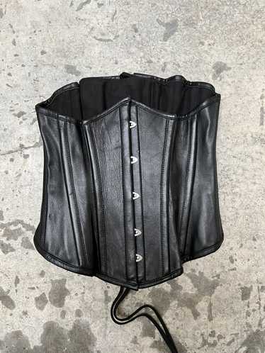 Other Orchid black leather Corset