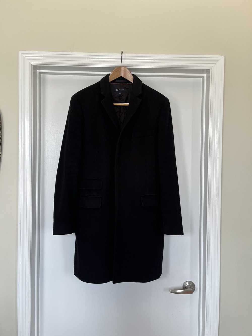 J.Crew Black insulated top coat - image 1