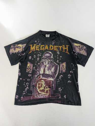 Megadeth Vintage 1991 Megadeth Bubbles AOP Rock Me