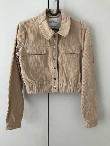 Urban Outfitters Cropped Corduroy Jacket s-p beig… - image 1