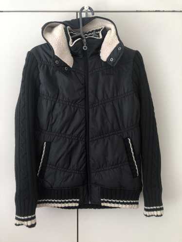 Converse Knit puffy light jacket womens large size - image 1