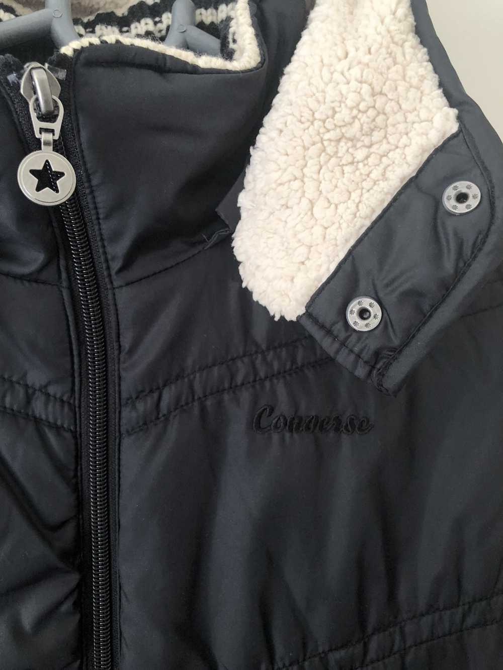 Converse Knit puffy light jacket womens large size - image 4