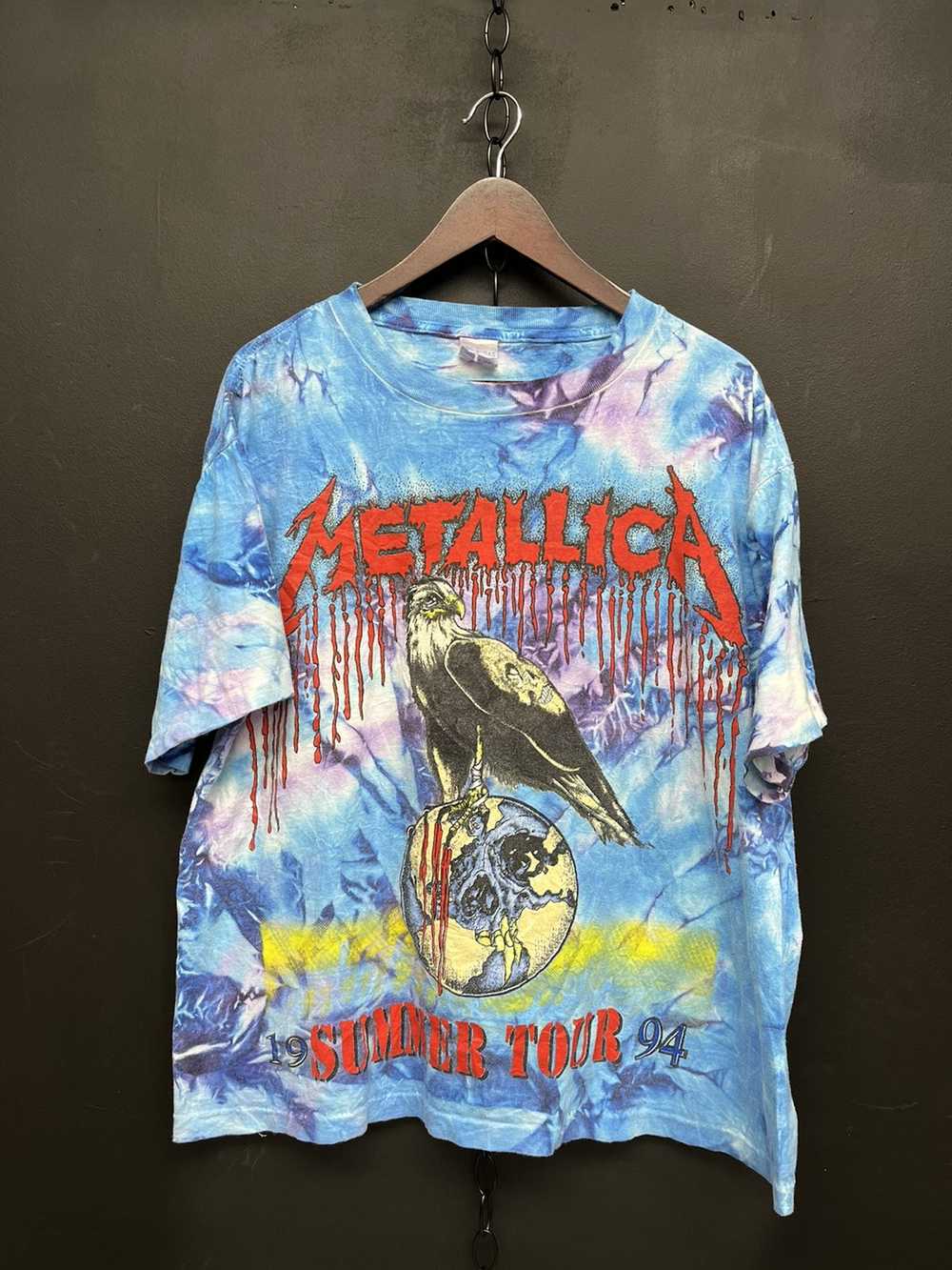 Metallica × Vintage 1994 Tie Dye Metallica Tee - image 1