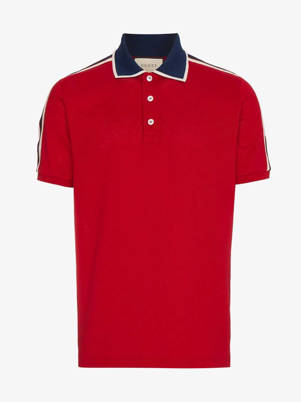 Gucci Gucci Cotton Piquet Polo with Web Collar - image 4