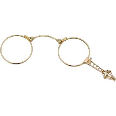 14k Yellow Gold Antique Folding Glasses