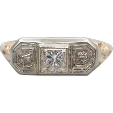 1930s Three Stone Diamond Engagement or Anniversar