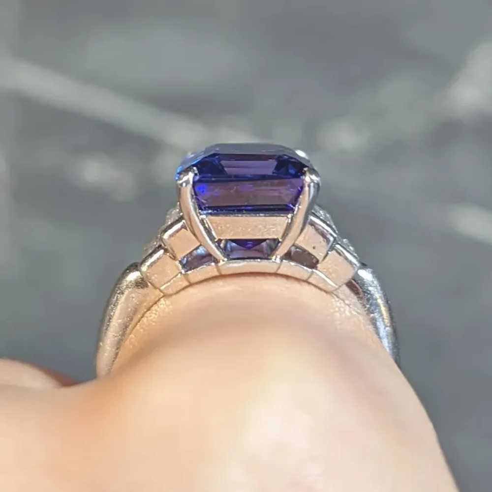 Tiffany & Co. 7.92 CTW Tanzanite Diamond Platinum… - image 12