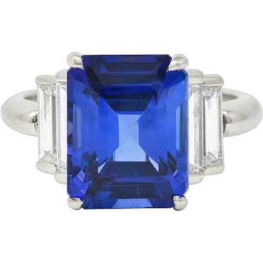 Tiffany & Co. 7.92 CTW Tanzanite Diamond Platinum… - image 1