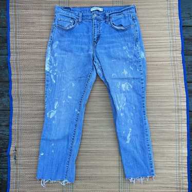 Vintage Levi’s Straight Leg 505 Jeans Pants Paint… - image 1