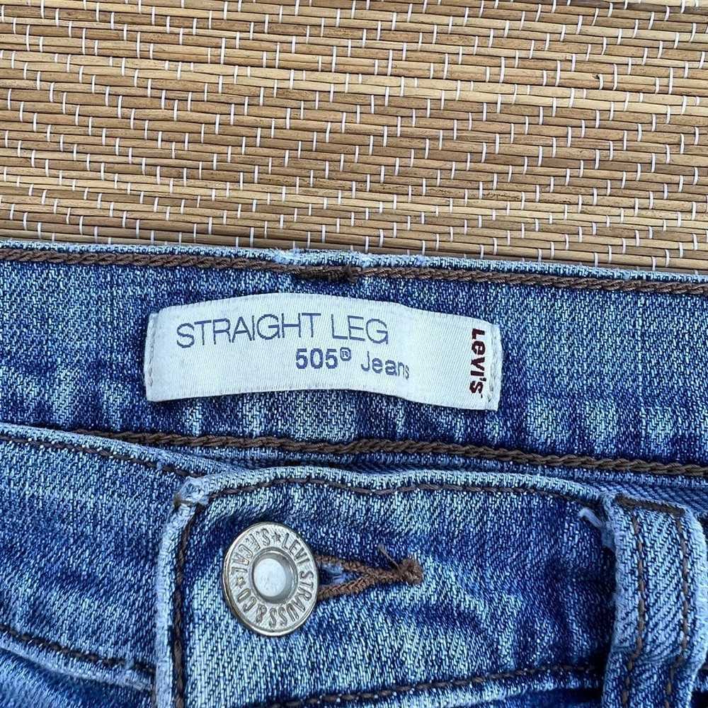 Vintage Levi’s Straight Leg 505 Jeans Pants Paint… - image 2