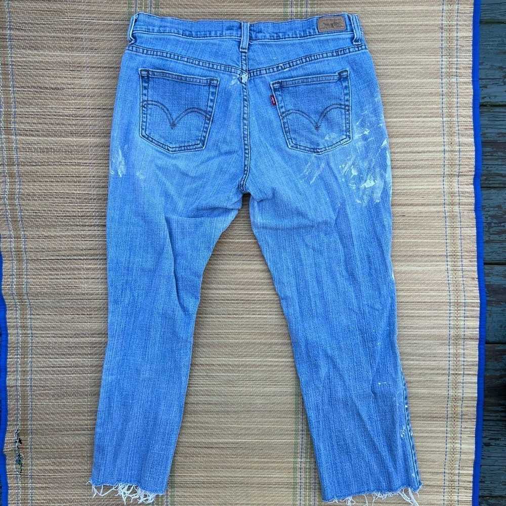 Vintage Levi’s Straight Leg 505 Jeans Pants Paint… - image 3