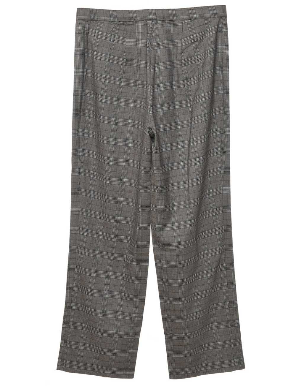 Grey Checked Trousers - W33 L29 - image 2