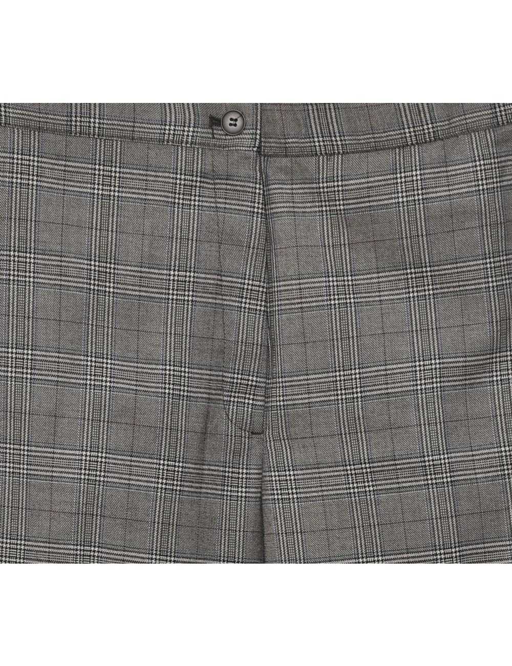 Grey Checked Trousers - W33 L29 - image 3