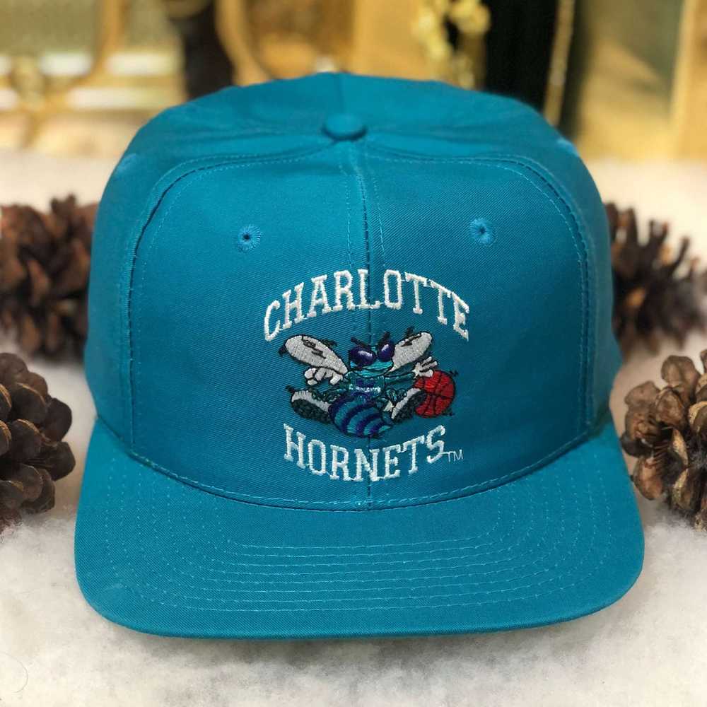 Vintage Deadstock NWOT NBA Charlotte Hornets Twin… - image 1