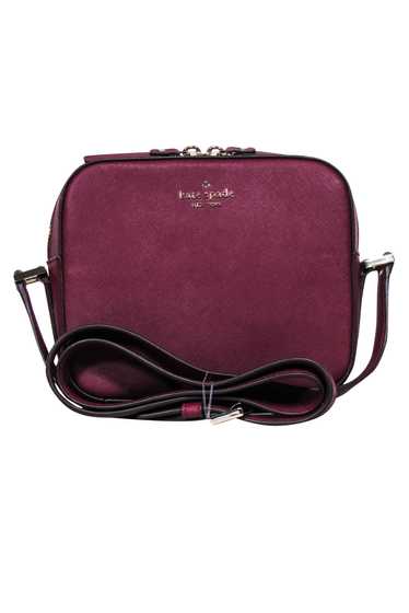 Kate Spade - Maroon Saffiano Leather Structured Cr