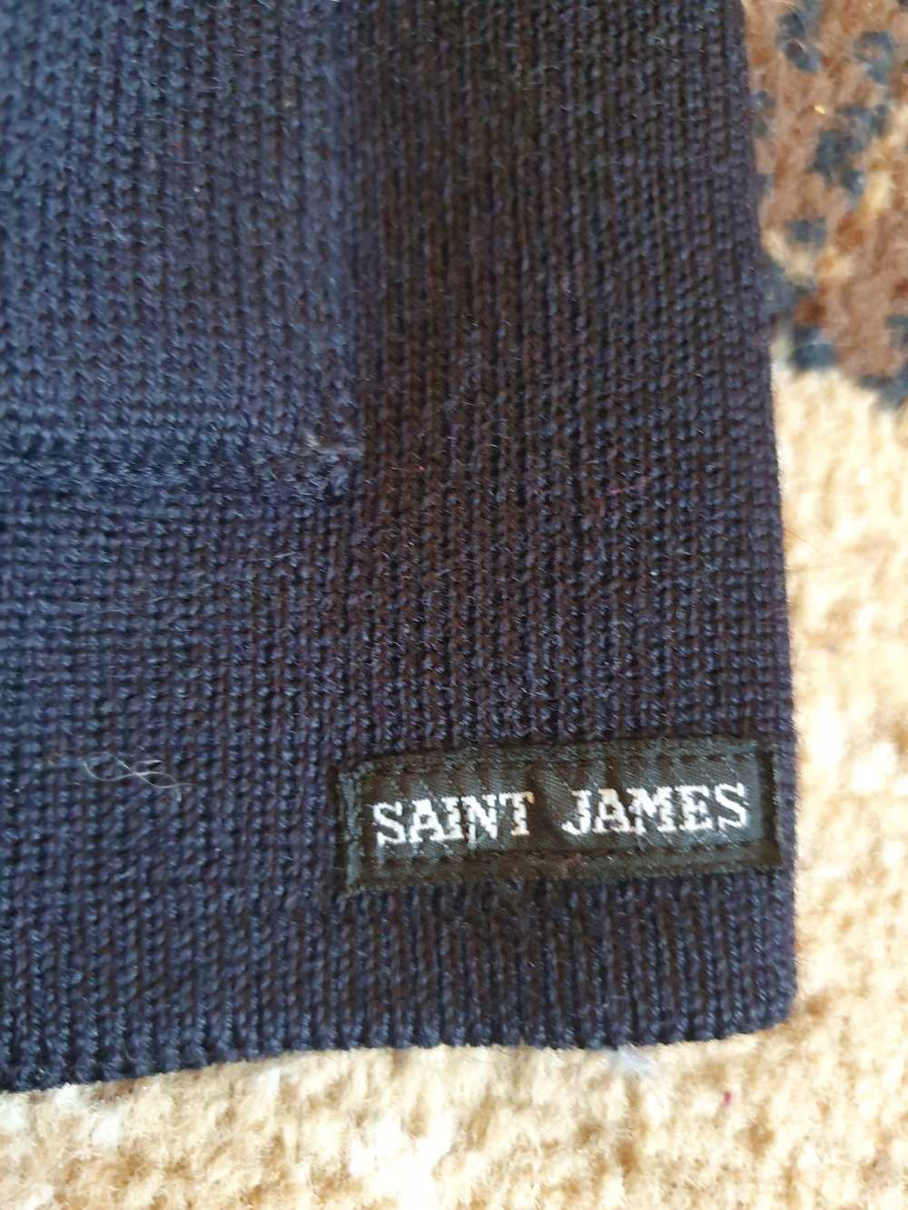 Saint James Wool Sweater Vtg Cardigan Blazer Anch… - image 3