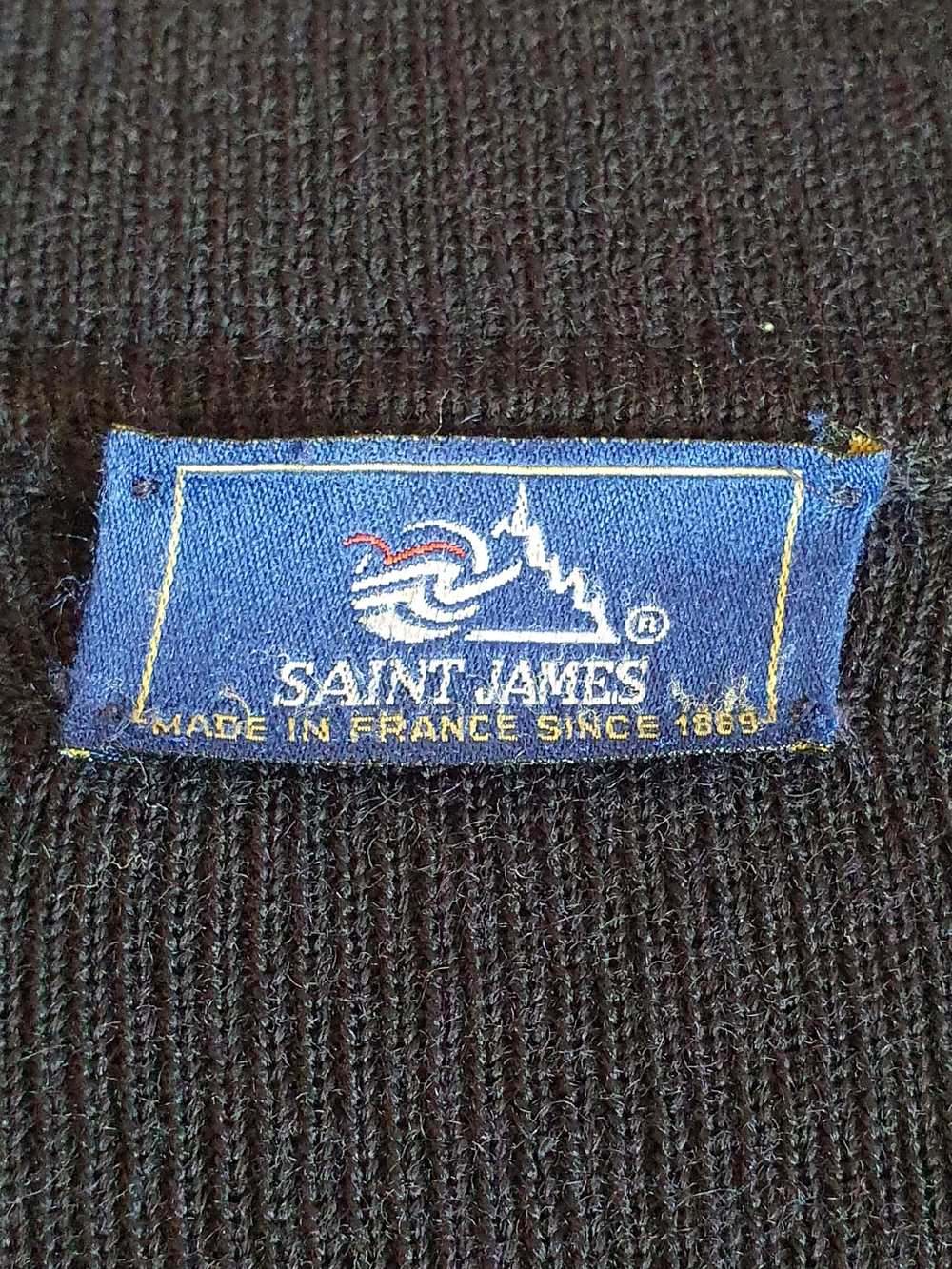 Saint James Wool Sweater Vtg Cardigan Blazer Anch… - image 5