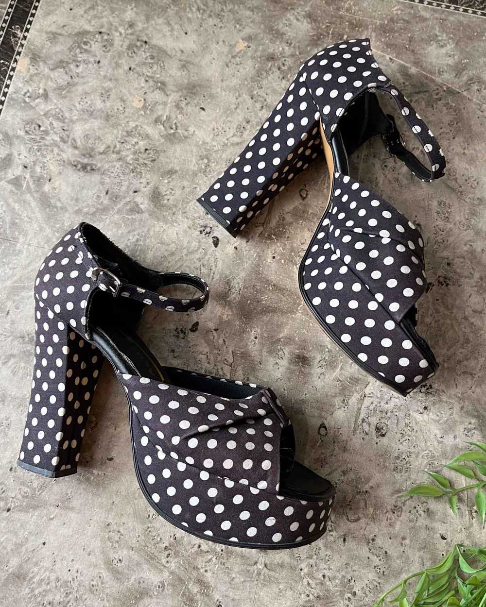 70s Polka Dot Platforms - image 2