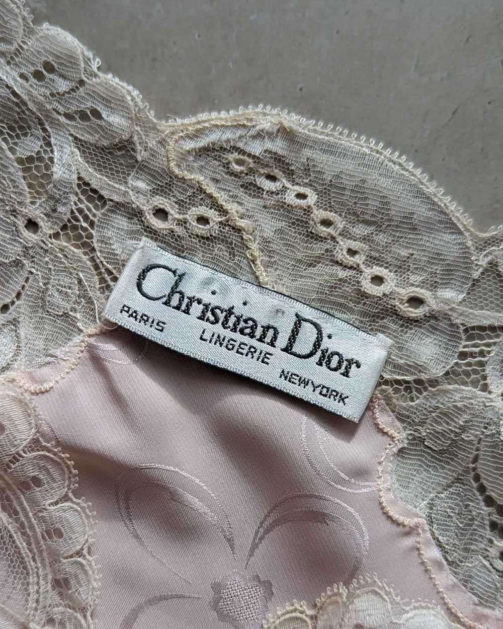 80s Dior Floral Satin Slip Dress - image 8