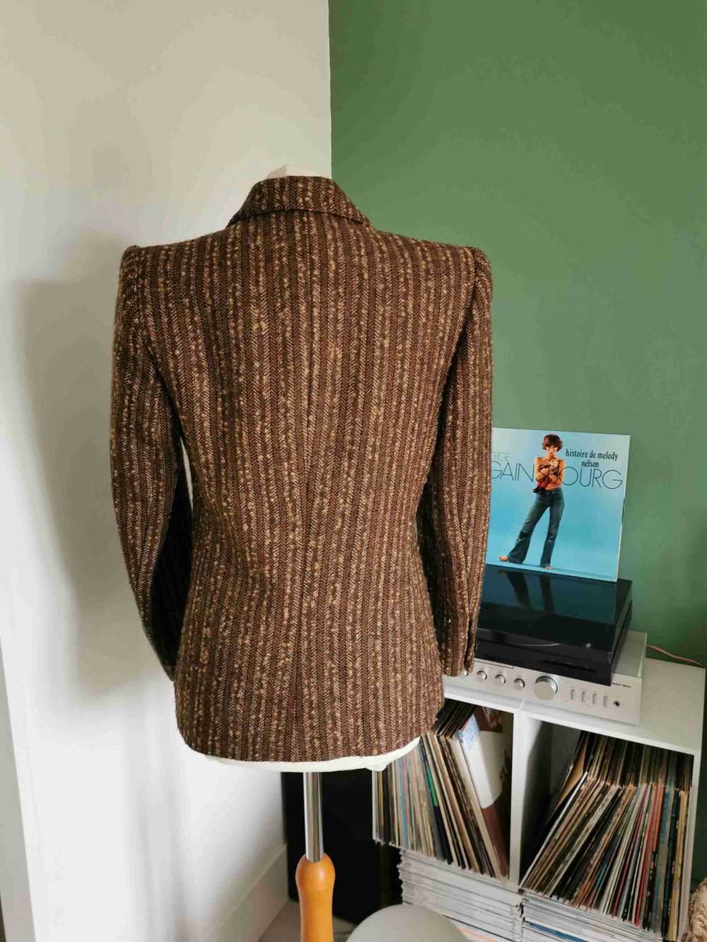 Wool blazer - Wool tweed blazer Slightly fitted s… - image 2