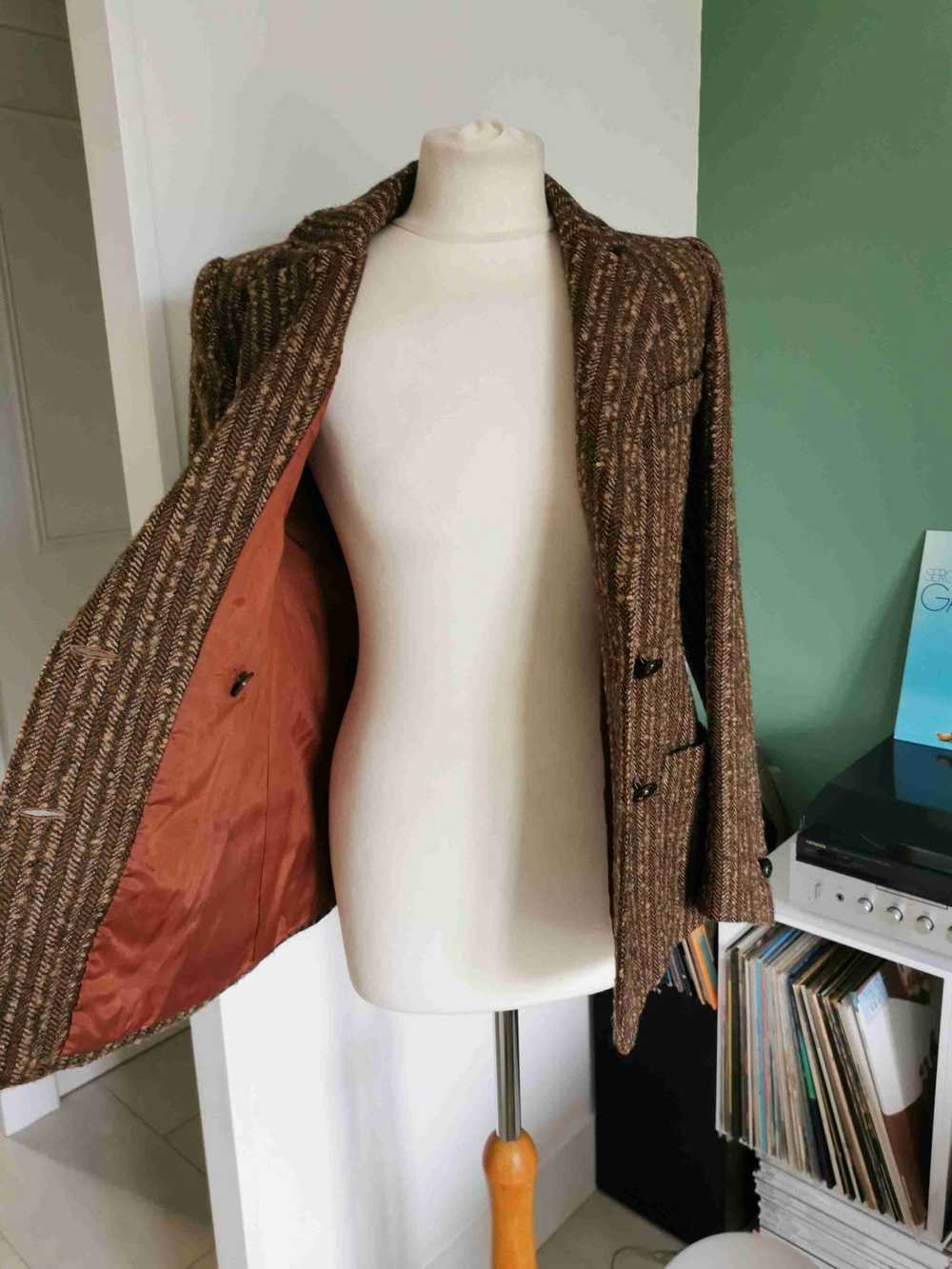Wool blazer - Wool tweed blazer Slightly fitted s… - image 6