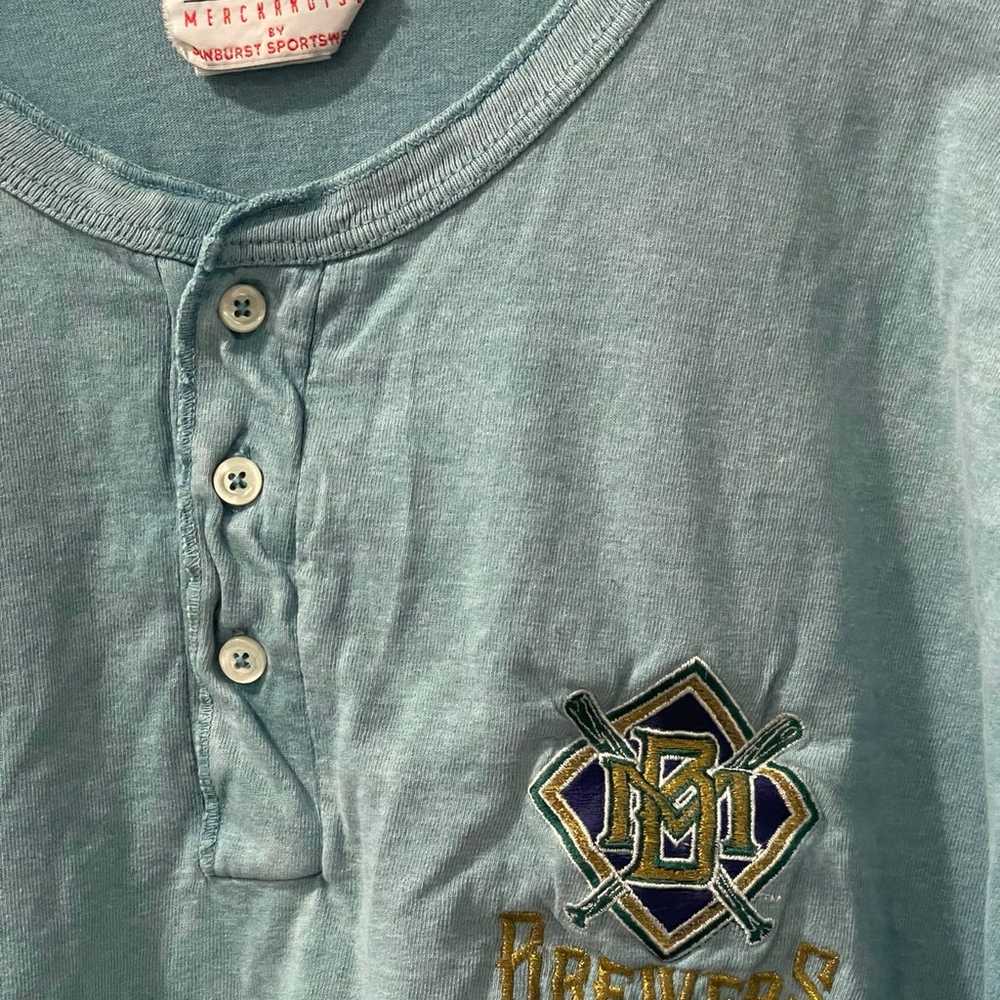 Vintage Sunburst MLB Milwaukee Brewers Shirt Size… - image 2