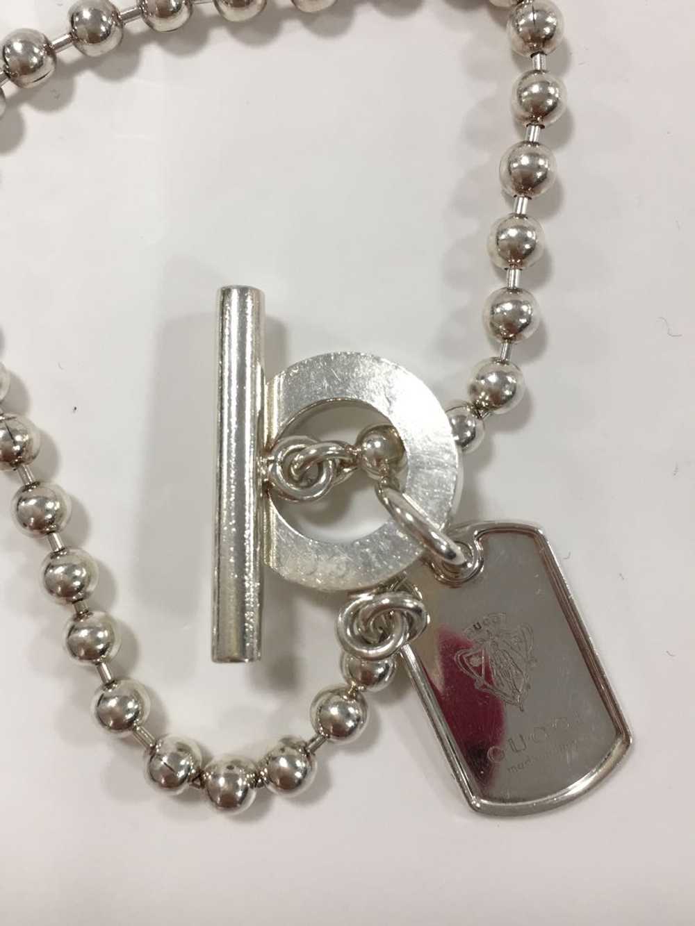 GUCCI Ball Chain Bracelet SV925 Silver Accessory … - image 3