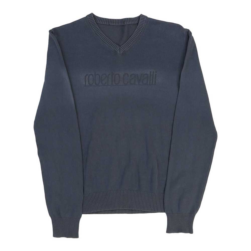 Roberto Cavalli Jumper - Medium Blue Cotton - image 1