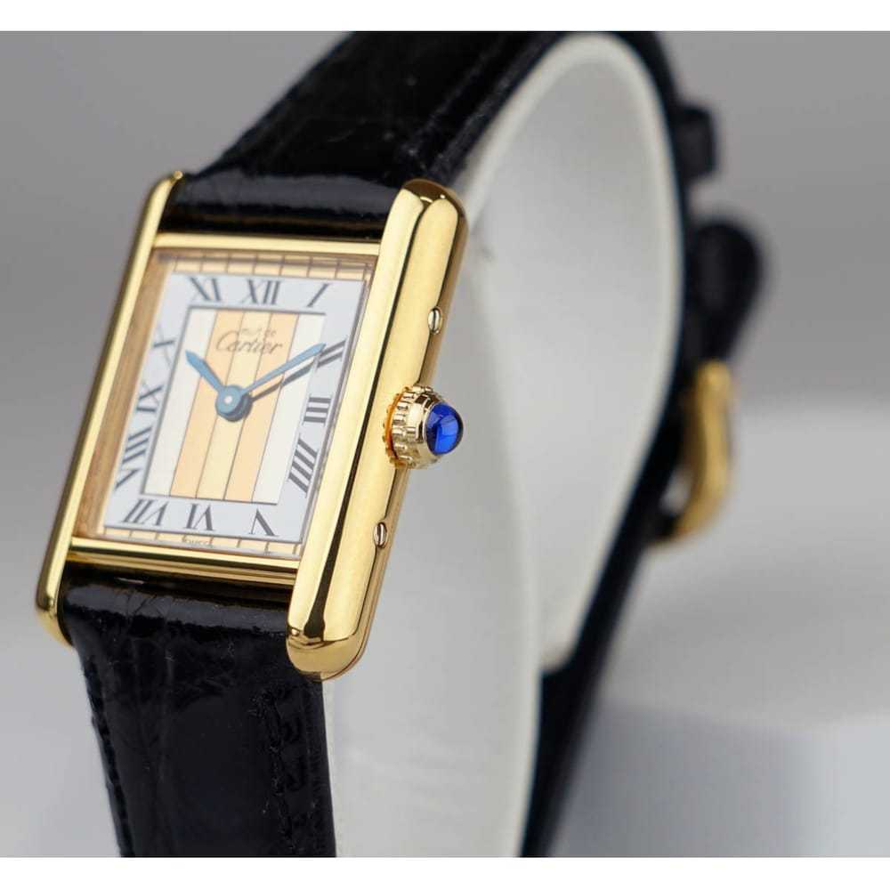 Cartier Tank Must silver gilt watch - image 5