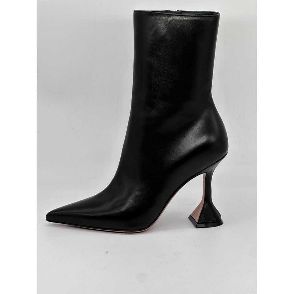 Amina Muaddi Leather ankle boots - image 2