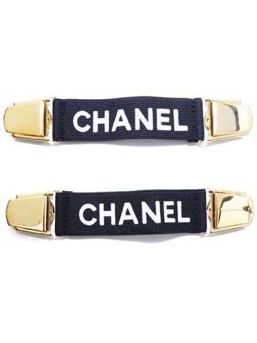 CHANEL Pre-Owned 1994 logo-print sleeve garters (s
