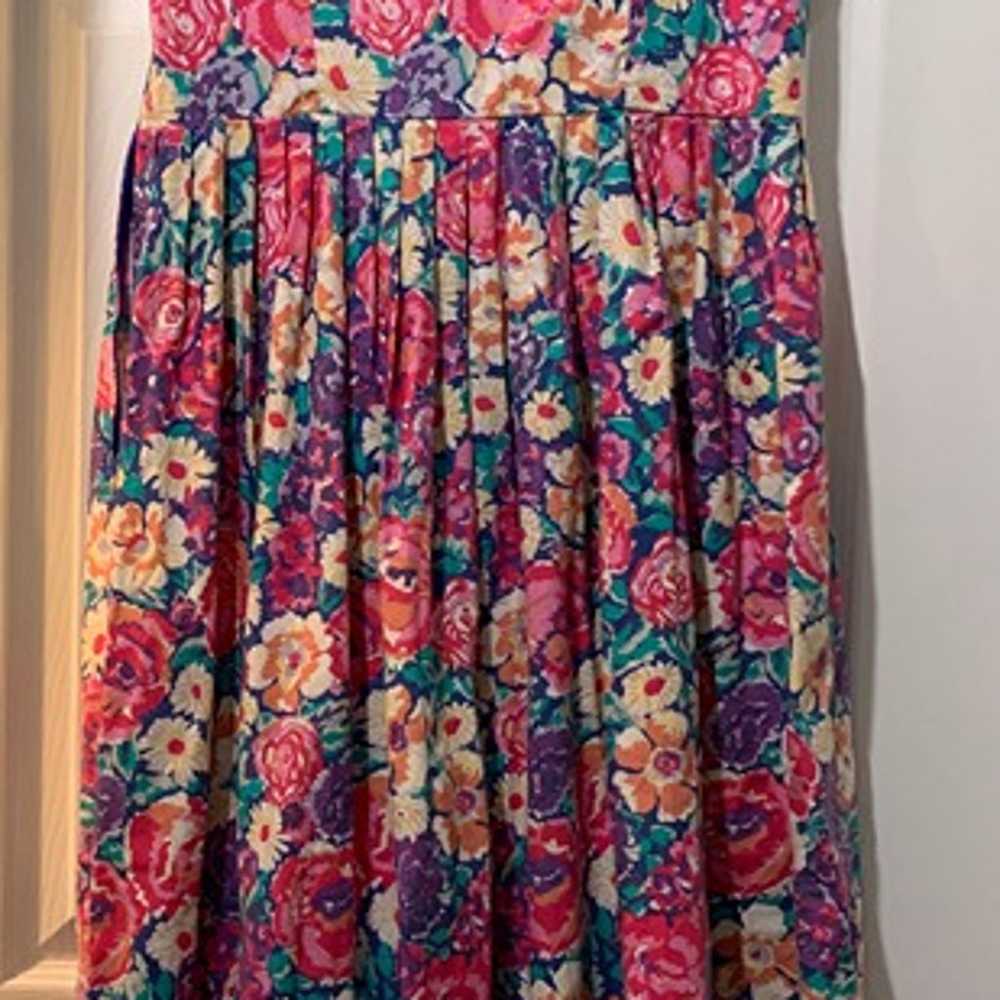 Laura Ashley Vintage Floral Dress Made in Great B… - image 2
