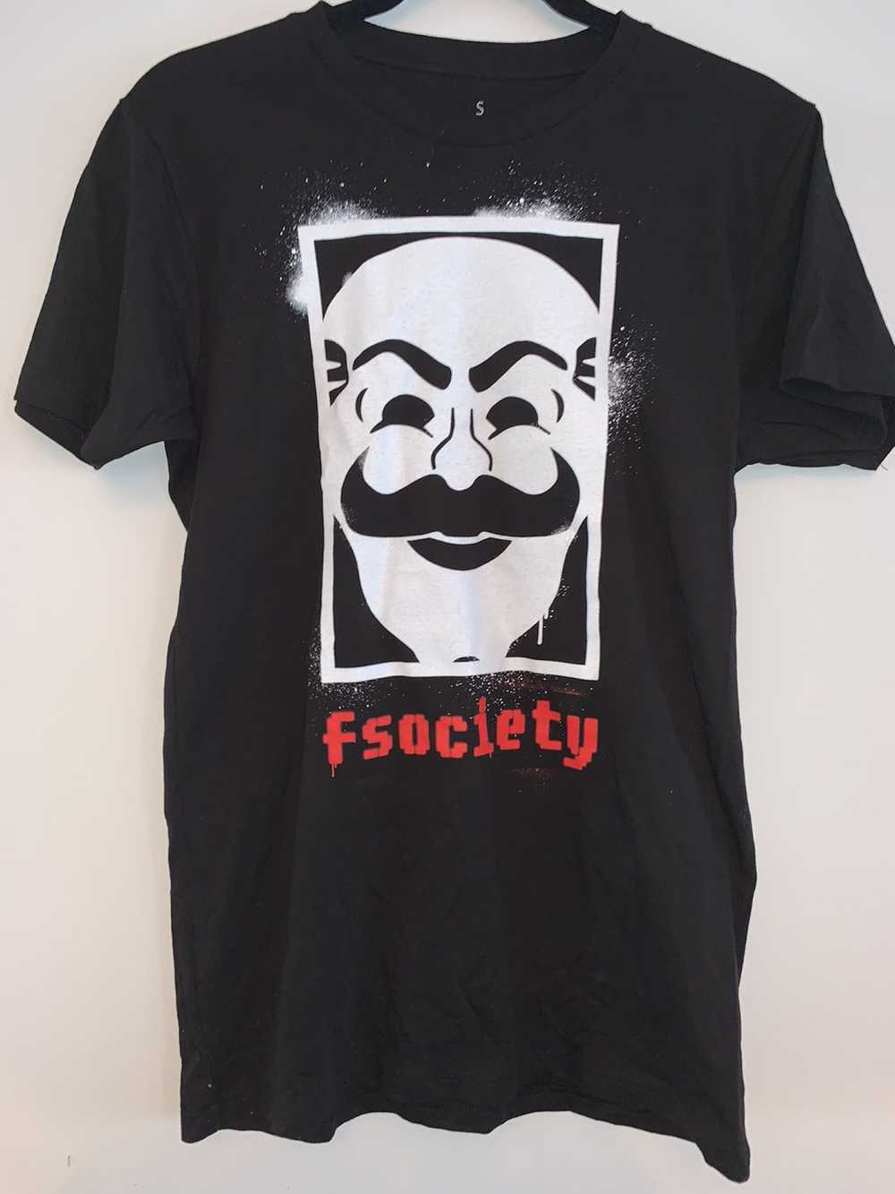 Streetwear Loot crate F Society hacker tshirt mr.… - image 2