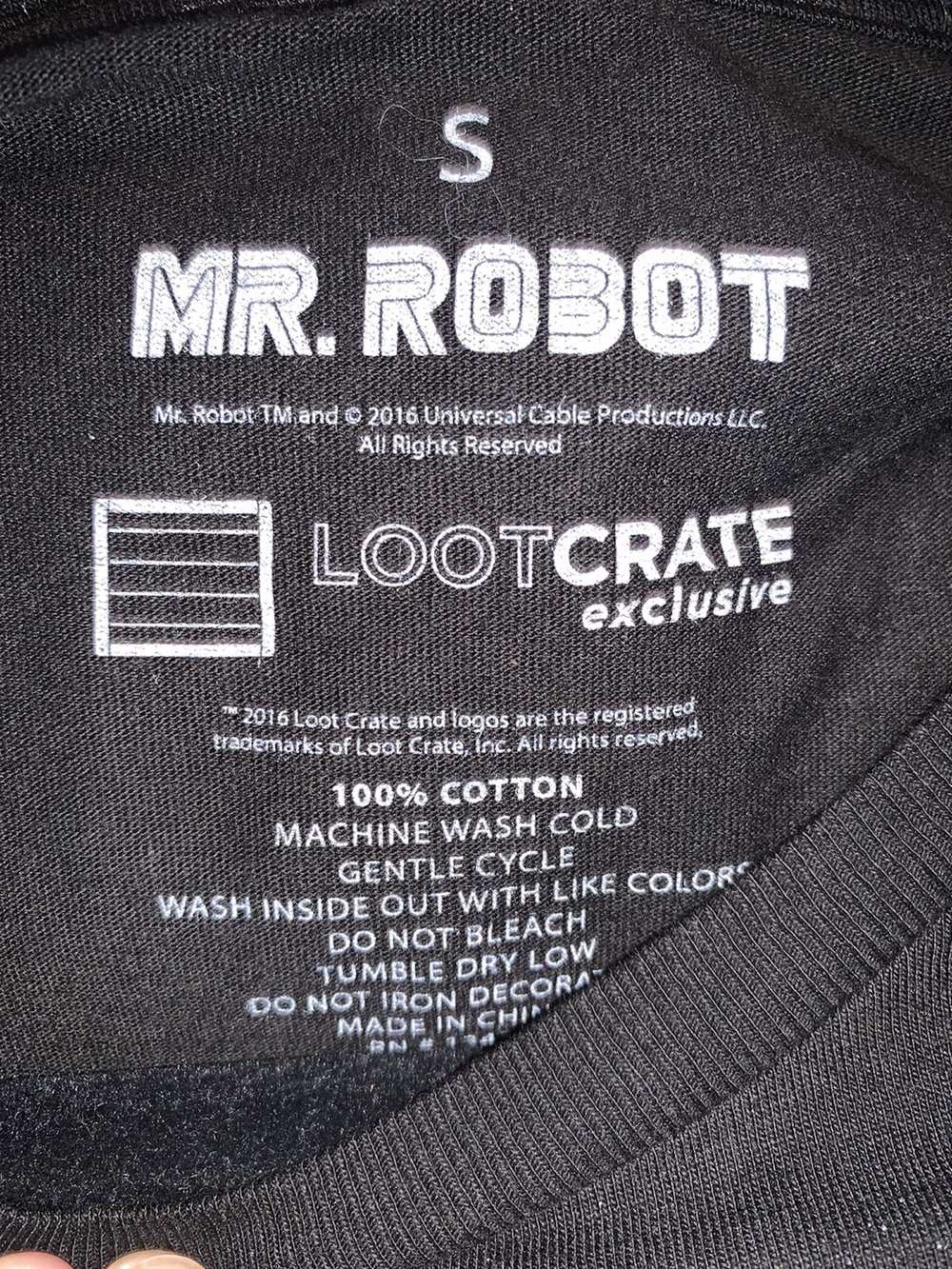 Streetwear Loot crate F Society hacker tshirt mr.… - image 3