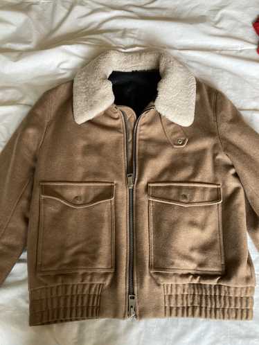 AMI AMI Paris wool shearling bomber jacket