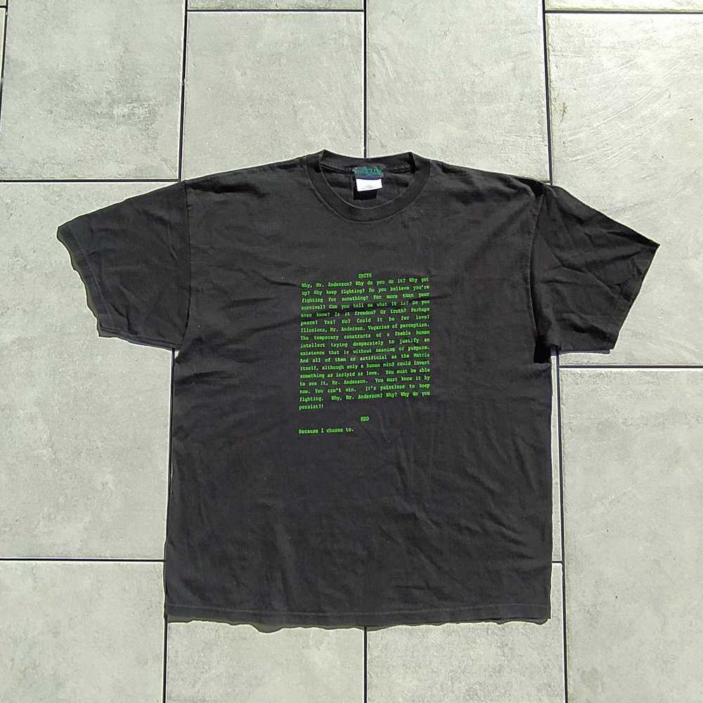 Movie × Rare × Vintage Matrix Movie Promo T Shirt… - image 1